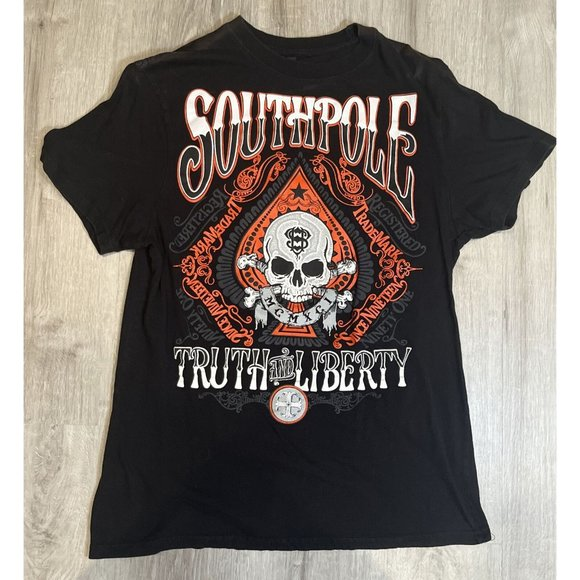Southpole Shirt Size XL Back Graphic‎ T-shirt  Truth And Liberty - Picture 1 of 6